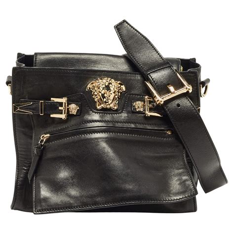 versace black small palazzo shoulder bag|versace shoulder bag price.